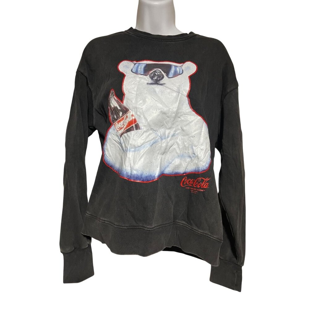 The Laundry Room Coca-Cola Polar Bear Graphic Sweatshirt XS Black